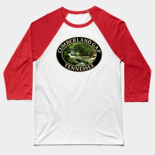 Mountain Stream in Cumberland Gap, Tennessee Baseball T-Shirt